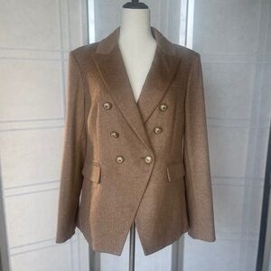 NWT Veronica Beard Taupe Miller Dickey Jacket sz 14